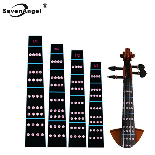 4/4 3/4 1/2 1/4 Viool Toets Sticker Fretboard Note Label Vingerzetting Grafiek Practice Guide Beginner Violino Onderdelen Accessoires