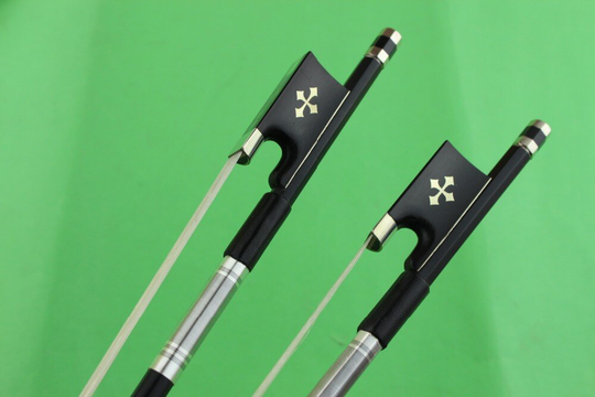 zwarte carbon strijkstok 4/4 Professionele boog Ebbenhout zeer mooie