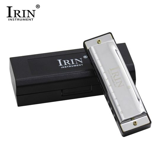 Irin G-30 Mouthorgan 10 Gaten 20 Tones Sleutel Van G Blues Harmonica Met Abs Doos Voor Beginners Fans Kerstcadeau