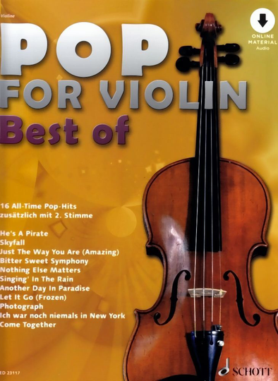 Noten Pop for violin Best of Violine Pop Hits für 2 Streicher Schott ED 23117D