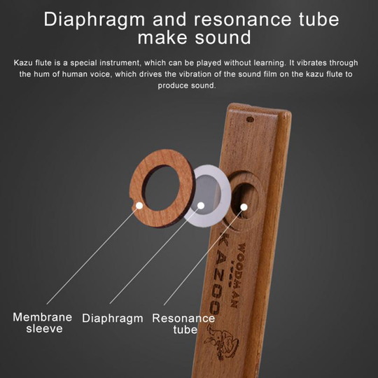 Harmonica Duurzaam Party Muziekinstrument Gitaar Partner Ukulele Beginner Houten Kazoo Muziek Lover Mond Fluit Kids Mini