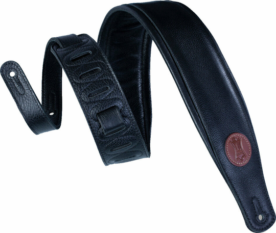 Levys MSS2-XL Ledergurte für Gitarren Black