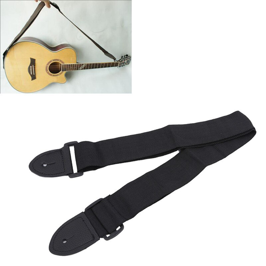 125Cm Universele Gitaarband Verstelbare Nylon Gitaar Riem Met Pu Leer Voor Folk Houten Klassieke Gitaar