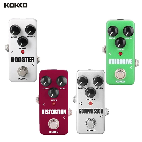 Kokko Gitaar Effect Pedaal Compressor Booster Distortion Overdrive Volledig Analoge True Bypass Gitaar Pedaal Voor Gitaar Accessoires
