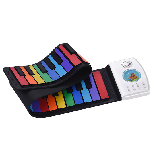 Multifunctionele 49 Toetsen Digitale Piano Draagbare Oprollen Piano Toetsenbord Batterij Elektrische Piano Toetsenbord voor Beginners Kids Toetsenbord