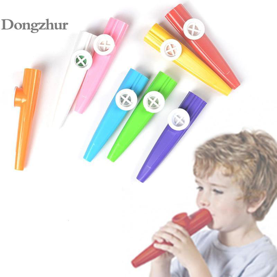 Plastic Kazoo Harmonica Mond Fluit Kids Kinderen Party Kid Muziekinstrument Speelgoed Willekeurige Kleur 1Pc