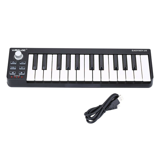Wereldje EASYKEY.25 Toetsenbord Midi Controller Drum Pad 25 Sleutel Elektronische Piano Midi Keyboard Controller