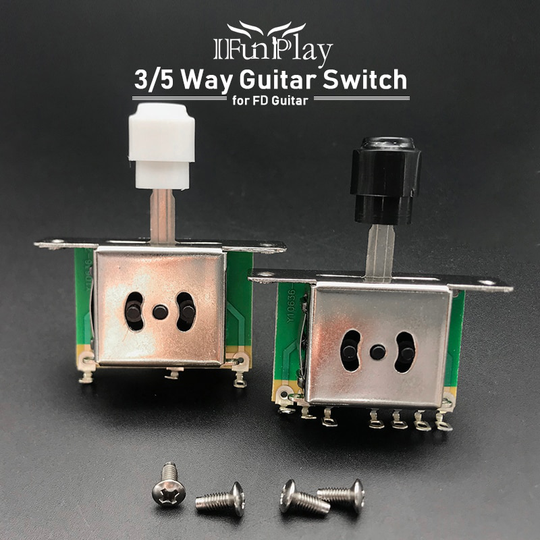 3/5 Way Elektrische Gitaar Pickup Keuzeschakelaar met Ronde Tip Cap voor FD TL Stijl Elektrische Guitarra Accessoires