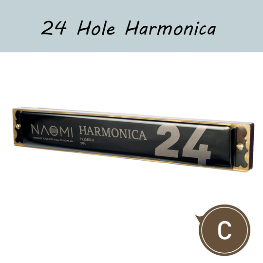 Naomi Tremolo Harmonica C Tone 24 Gaten Voor Beginners Kinderen