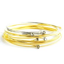 6 Stks/set Akoestische Messing Gitaar Snaren Messing Snaren E-A Voor Akoestische Folk Gitaar Klassieke Houten Gitaar