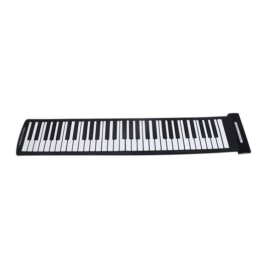 Abld-Draagbare 61 Toetsen Flexibele Roll-Up Piano Usb Midi Elektronische Toetsenbord Kant Roll Piano