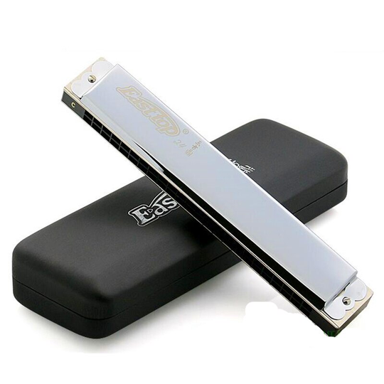 T2406 Easttop 24 Hole Tremolo Harmonica Muziekinstrument Harp C Key Mond Ogans Harmonizer Muziek Instrument Tremolo Harmonica