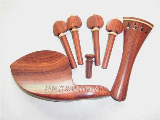 1 set 4/4 Viool Onderdelen. Rose hout viool accessoires