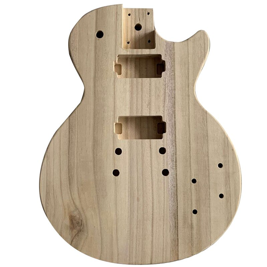 Onvoltooide Handgemaakte Gitaar Body Candlenut Hout Elektrische Gitaar Body Gitaar Vat Vervangende Onderdelen