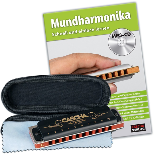 Cascha HH 1610 EN Professional Blues Set Diatonisch Mundharmonika