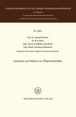 Synthesen und Abbau von Oligosacchariden