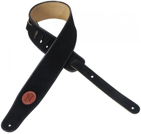 Levys MSS3 Ledergurte für Gitarren Schwarz
