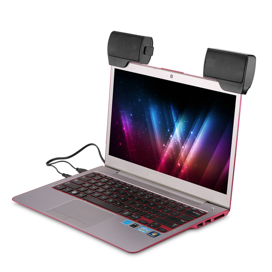 Mini Stereo Speaker Draagbare Usb Multimedia Computer Stereo Clip Speaker Soundbar Voor Laptop Xp Vista Win 7 Mac En Osx