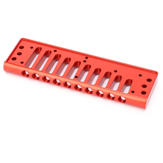 Aluminium 10 Gaten Kam Harmonica Kam Voor Hohner SP2010-Hole Blues Hormonica Kam Muziekinstrument Onderdelen