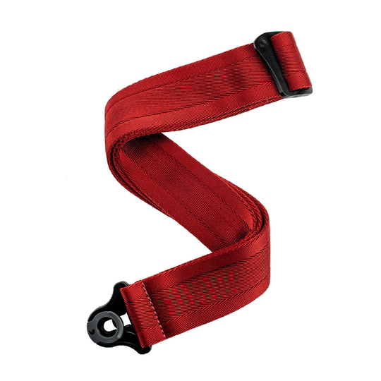 D'Addario Auto Lock Guitar Strap Blood Red 50BAL11