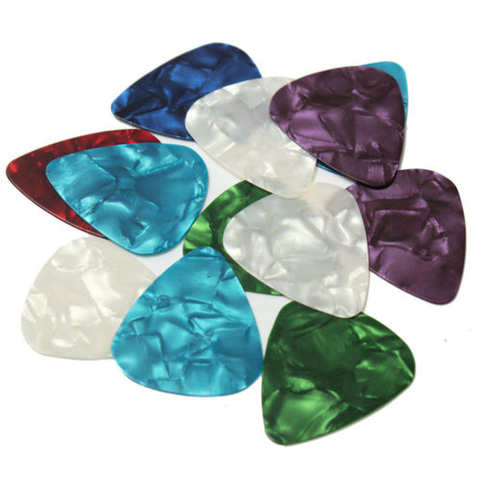 10 Pcs Plectrum 0.46Mm 0.71Mm 0.96Mm Akoestische Picks Plectrum Celluloid Elektrische Glad Gitaar Accessoires