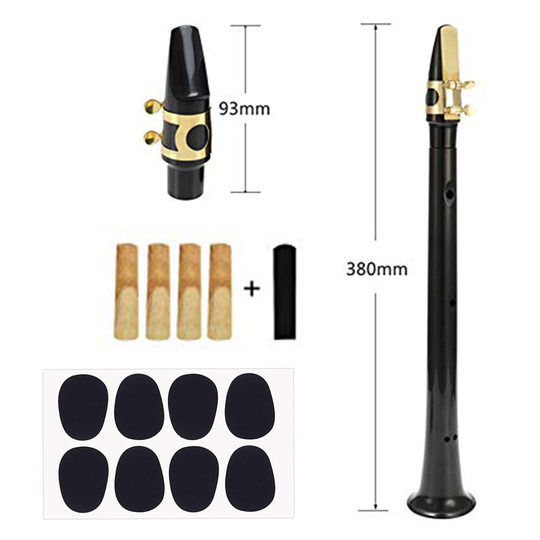 17Pcs Mini Pocket Bb Saxofoon Alto Mondstuk Abs Sax Met 4 Riet Houtblazers Muziekinstrumenten Accessaries