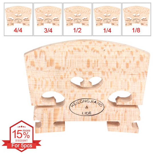 Irin Maple Hout Regular Akoestische Viool Brug 1/8 & 1/4 & 1/2 & 3/4 & 4/4 Optioneel Maten duurzaam Viool Brug