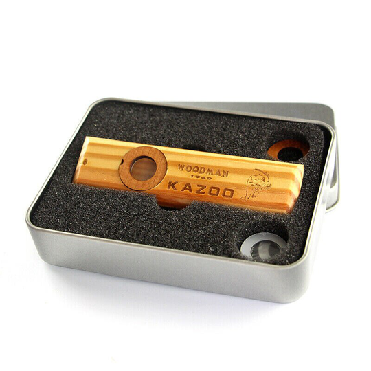 Houten Kazoo Mondharmonica Ukulele Gitaar Partner Hout Harmonica Spelen Doos