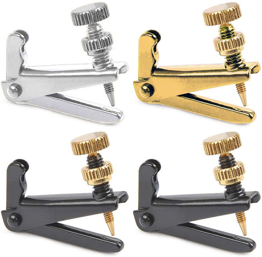 4 stuks Viool Fijnstemmers voor 4/4-3/4 1/8-1/2 Viool Metal String Richter Vernikkeld Anti Roest