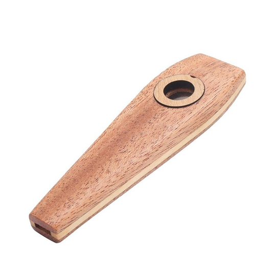 2 Stuks Houten Kazoos Fluit Houten Harmonica Gitaar Begeleiding Met Kazoo Diafragma Voor Gitaar Ukelele Viool Piano