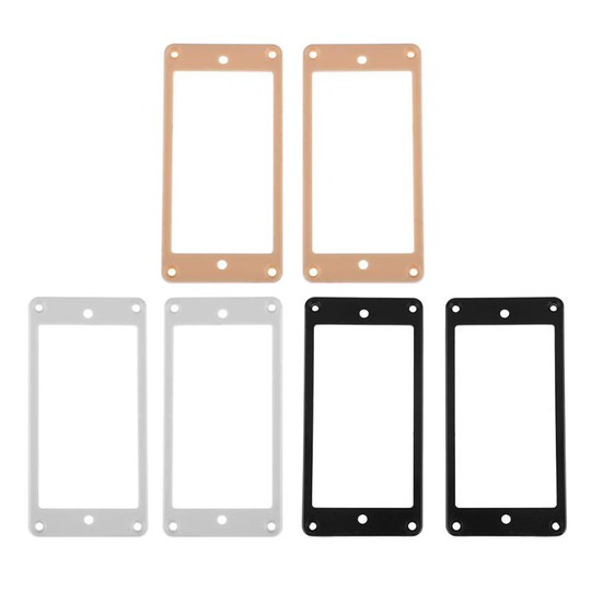 2Pcs Goud/Zilver/Zwart Plastic Gitaar Humbucker Pickup Montage Ring Frames Voor Elektrische Gitaar 30Mm X 45Mm