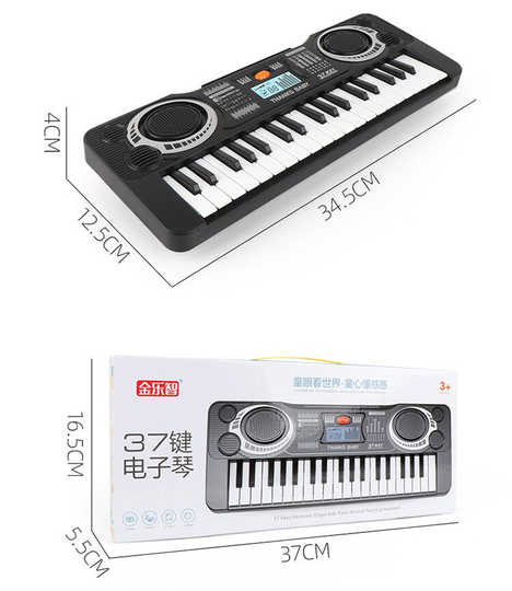 37-button Electronic Keyboard Piano Boys and Girls Musical Instruments Baby Music Toy Educational Toys for Children 3 Years
