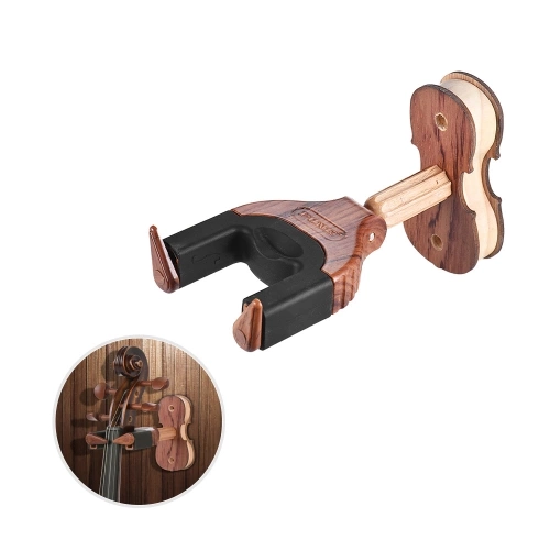 Wandhalterung Violine Geige Viola Aufhänger Haken Halter Keeper Auto Grip System Gummikissen Holz Basis