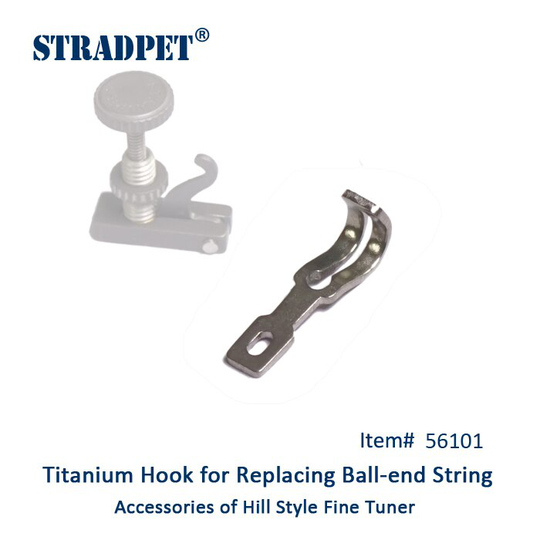 Stradpet titanium haak voor ball-end string, accessoires van Hill Stijl Fijne Tuner, voor Viool en Altviool, HAAK alleen zonder Tuner
