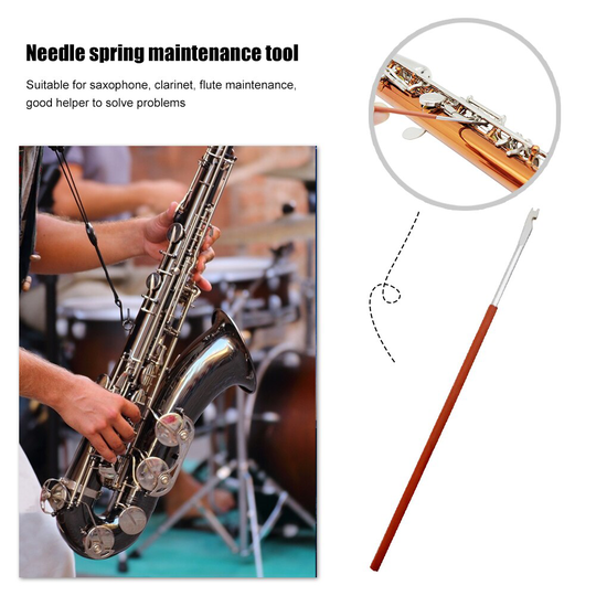 Saxofoon Reparatie Tool Fluit Klarinet Hobo Lente Haak Haak Wind Instrumenten Voor Muziek Liefhebbers Spelen Accessoires
