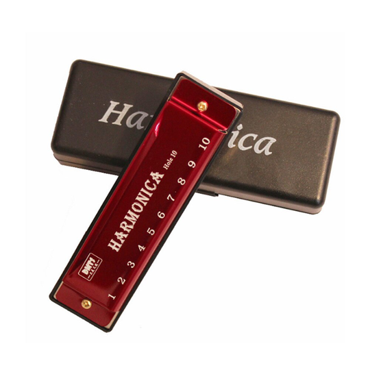 Titanium Koper Core Harmonica C Key 10 Gaten 20 Tones Blues Mondharmonica Mondharmonica Armonica Beginner Muziekinstrumenten