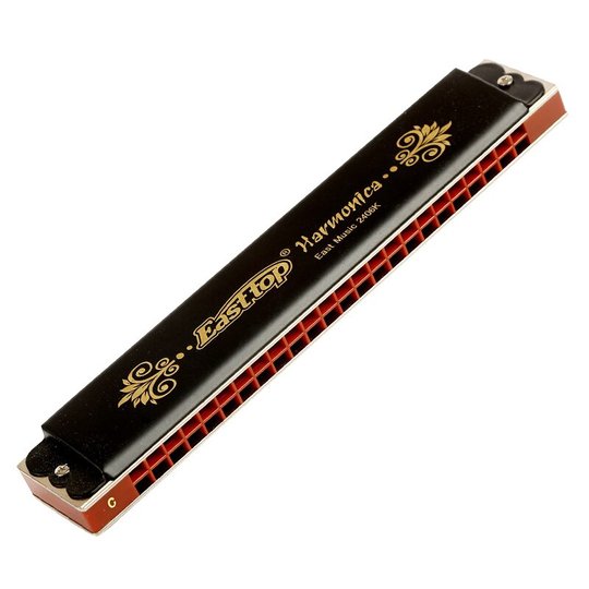 Easttop Tremolo Harmonica 24 Gaten Mondharmonica Abs Kam Brass Riet Harp Muziekinstrumenten Key C Oost Top T2406K Professionele
