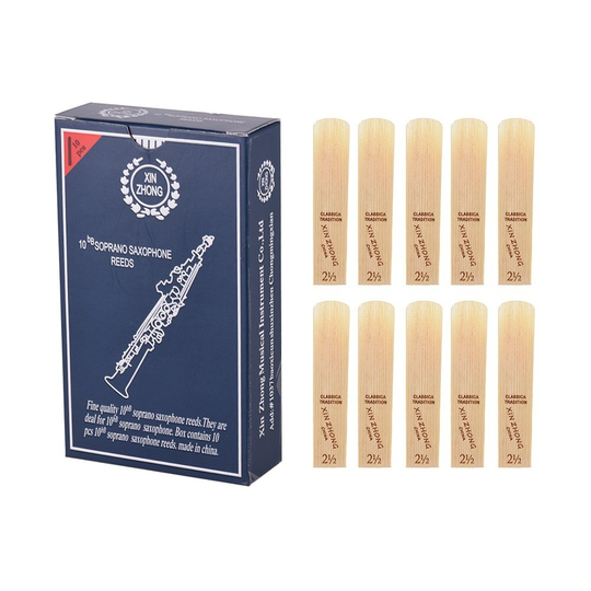 10 Stks/doos Bb Sopraan Saxofoon Rieten Normaal Niveau Saxofoon Sax Rieten Sterkte 2.0/ 2.5/ 3.0 Voor Beginners