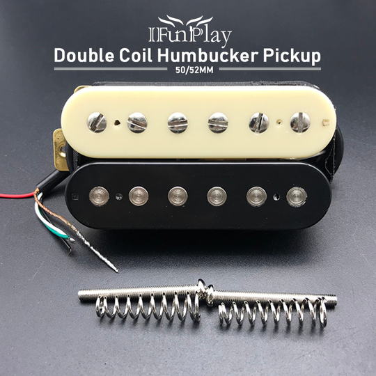Screamers Double Coil Humbucker Pickup Set Keramische Magneet Neck Bridge Pickup 48 Mm/50 Mm Voor Elektrische Gitaar Zebra kleur