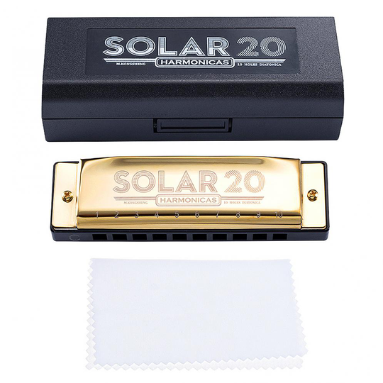 10 Gaten Gold Diatonische Harmonica Blues Harp Mondharmonica Key Van Riet Muziekinstrument Rvs Voor Beginner