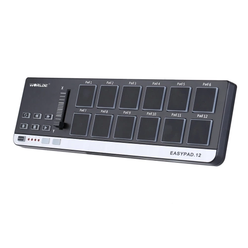 Worlde EasyPad.12 Portable Mini USB 12 Drum Pad MIDI Controller