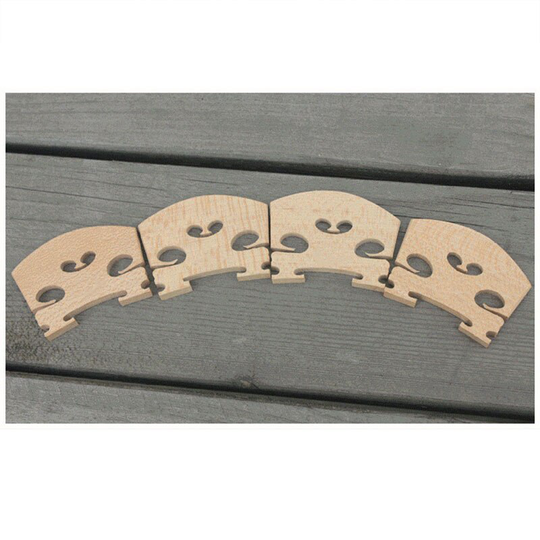 4pcs Violin Bridges Fiddle Maple Wood For 4/4-3/4 Size Instrument Accessories Violin Strings Bridge Part Tools