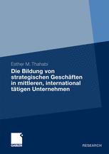 Die Bildung von strategischen Geschäften in mittleren, international tätigen Unternehmen