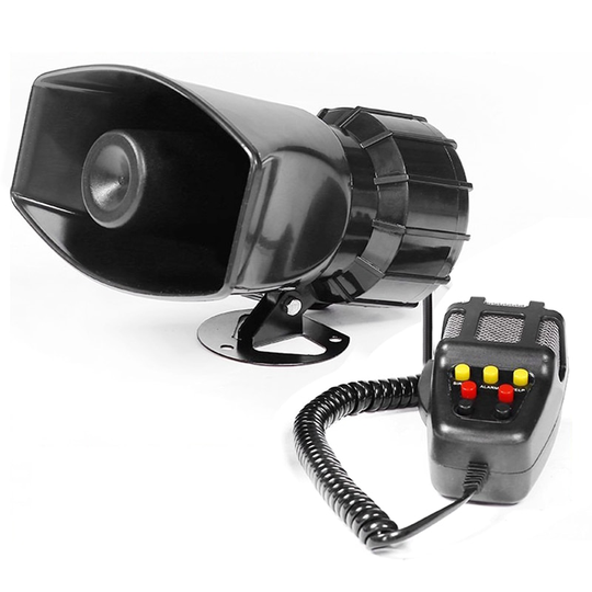 100W Auto Alarm Claxon Tone Sound Auto Nood Sirene Auto Sirene Hoorn Mic Pa Luidspreker Systeem Emergency Versterker Hooter 12V