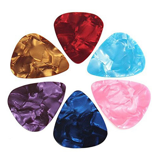 60 Pcs Colorful Guitar Picks, 0.46Mm, 0.71Mm, 0.96Mm & 1Pcs Guitar Strap With 3 Pick Holders For Bass Electric (Coffee)