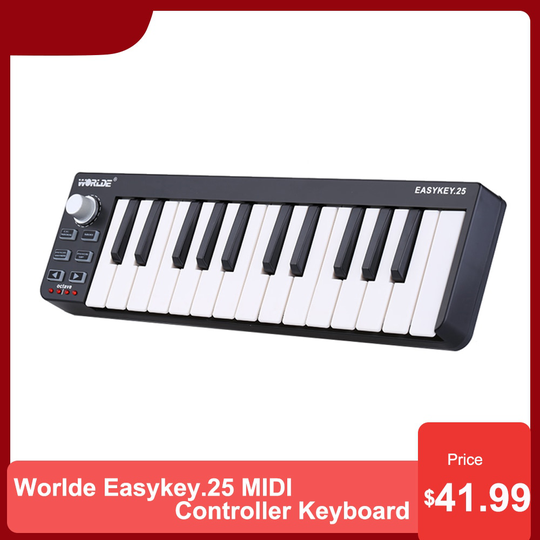 Wereldje Easykey.25 Draagbare Midi Controller Midi Keyboard Mini 25-Key Usb Midi Controller Midi Keyboard Elektrische Piano