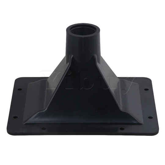 Yibuy 195x155mm Zwart ABS Plastic Schroef-On Soort Constante Directiviteit Hoorn Luidspreker Accessoires 35mm Draad