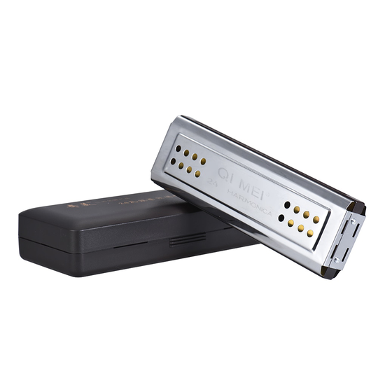 2-In-1 Tremolo Harmonica Mondharmonica Dural Sleutel Van C & G 24 Dubbele Gaten Met 48 riet Gratis Reed Met Gewatteerde Doos Schoonmaakdoekje
