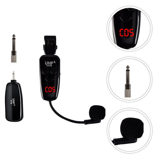 1 Set Instrument Microfoon Draadloze Clip-On Instrument Microfoon Voor Hoorn Trompet