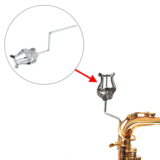 Moonembassy Altsaxofoon Vel Clip Tenor Sax Lier Bladmuziek Clamp-On Houder Accessoires